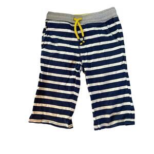Mini Boden Navy Blue Stripe Long  Shorts size 7